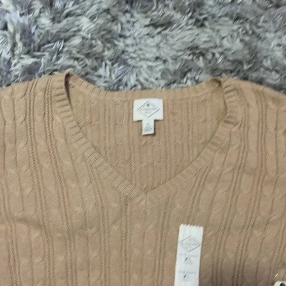 ⭐️ST. John's Bay Womens V Neck‎ Long Sleeve Pullover Sweater color  size XLP - Picture 7 of 10